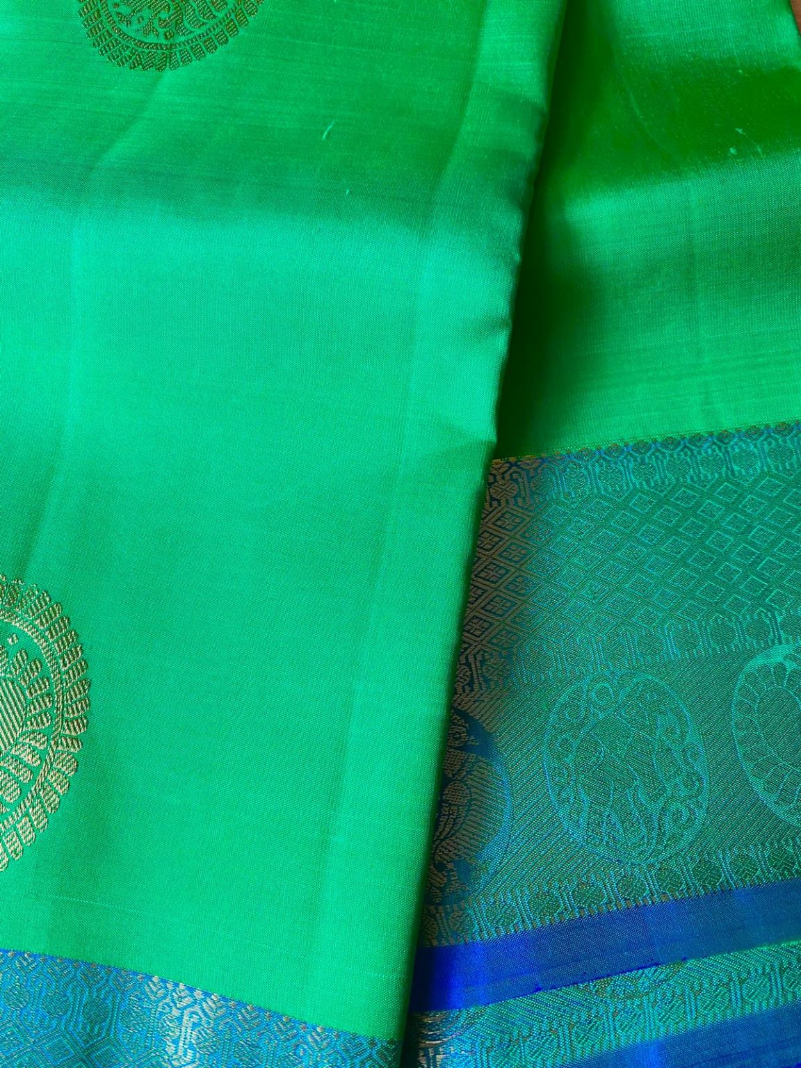 Green Pure Handloom Kanchipuram Rsm Silks Online