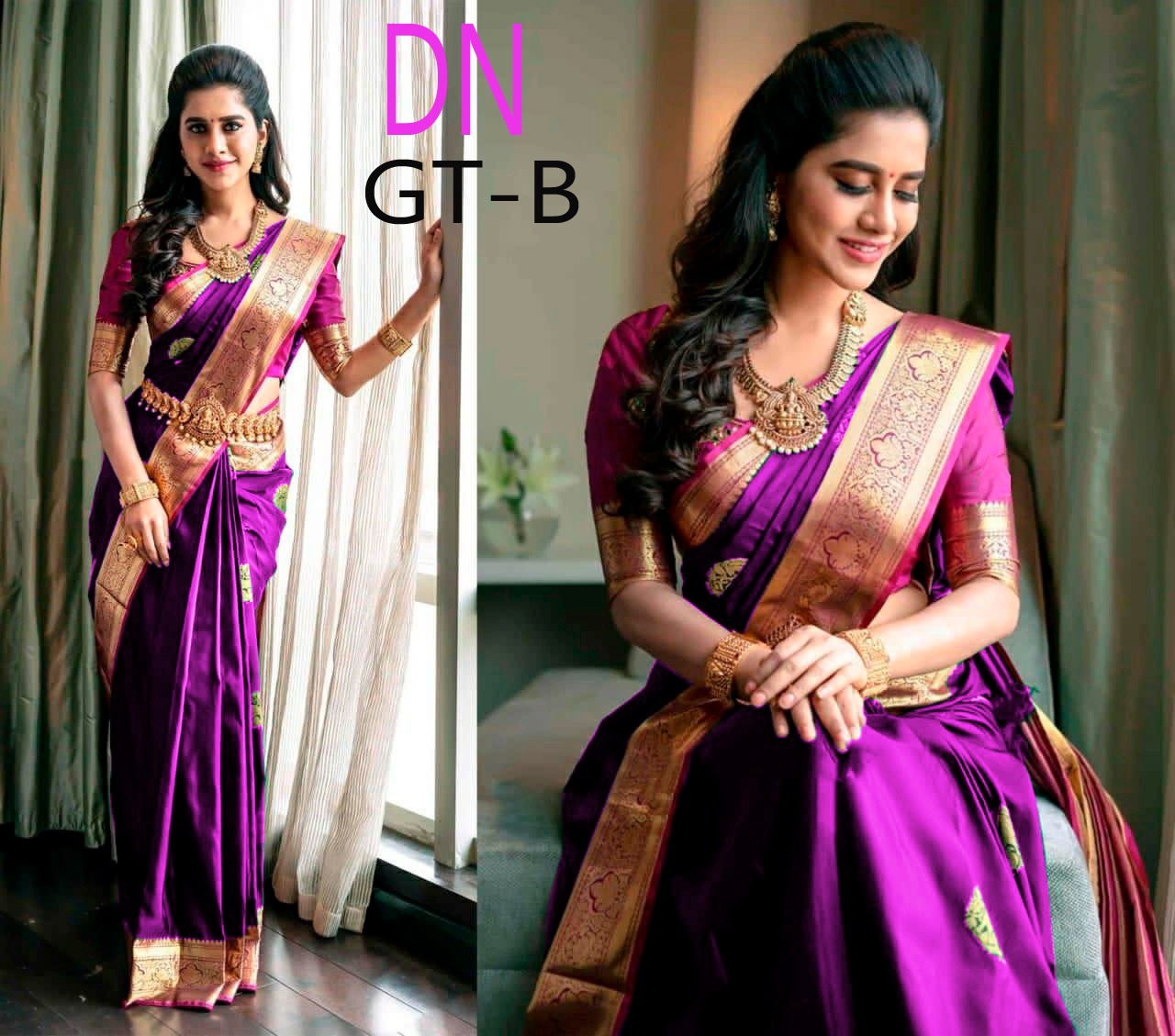 Exclusive Party Wear Saree in Purple - Rsm Silks Online