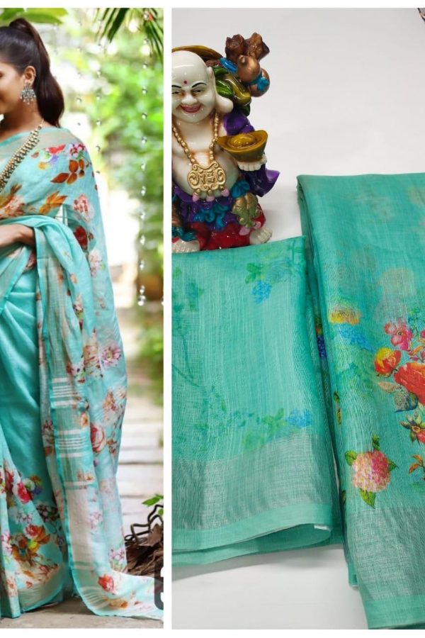 linen party wear sarees online
