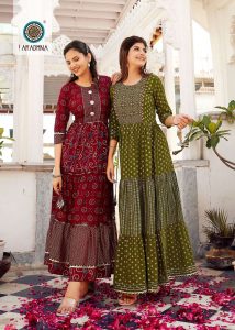 aradhna presents fashion forever vol 1 1001 to 1009 series rayon printed long kurtis collection at wholesale rates n461 10 2022 08 26 15 49 13