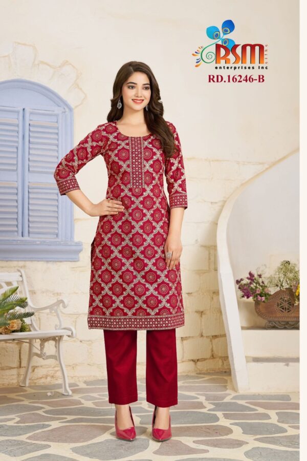 Printed Straight Kurti Top